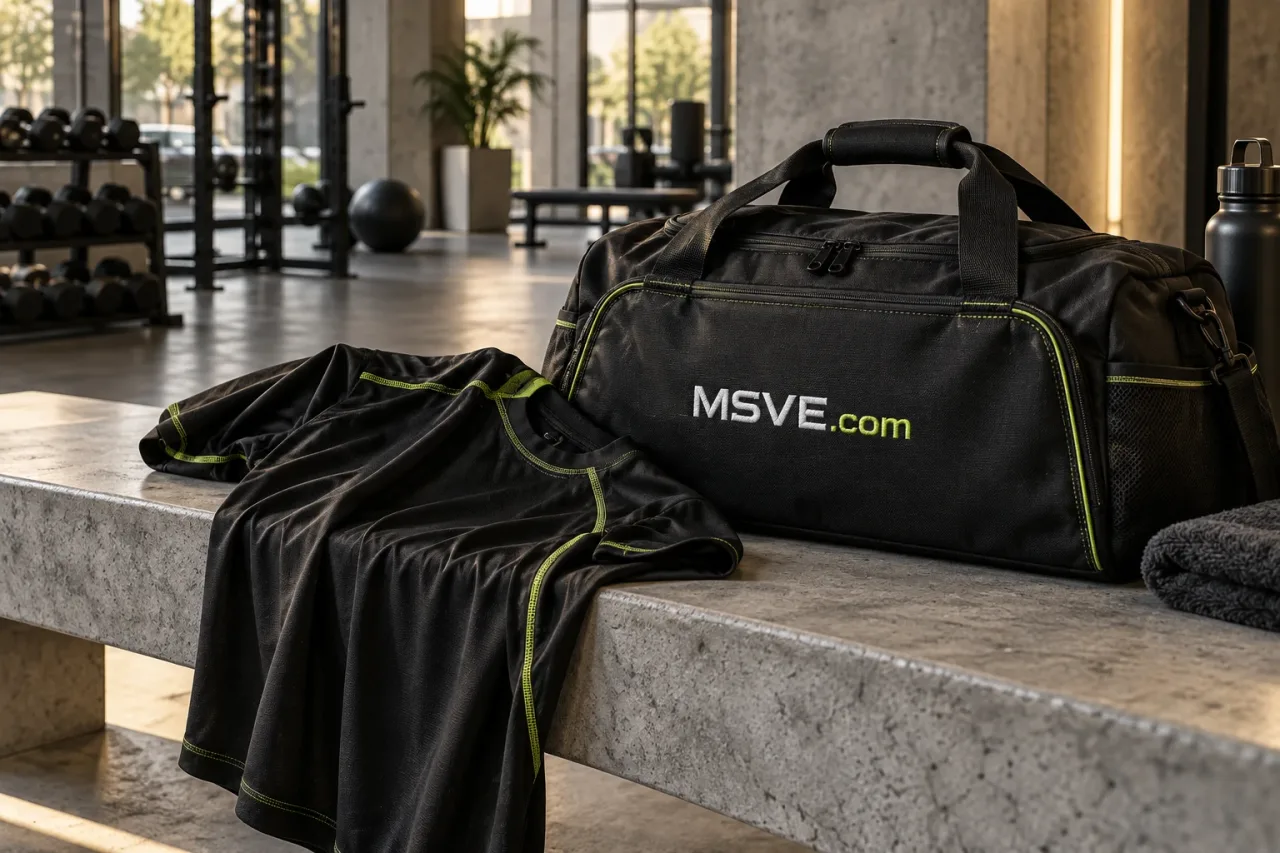 Training apparel concept with MSVE.com branding