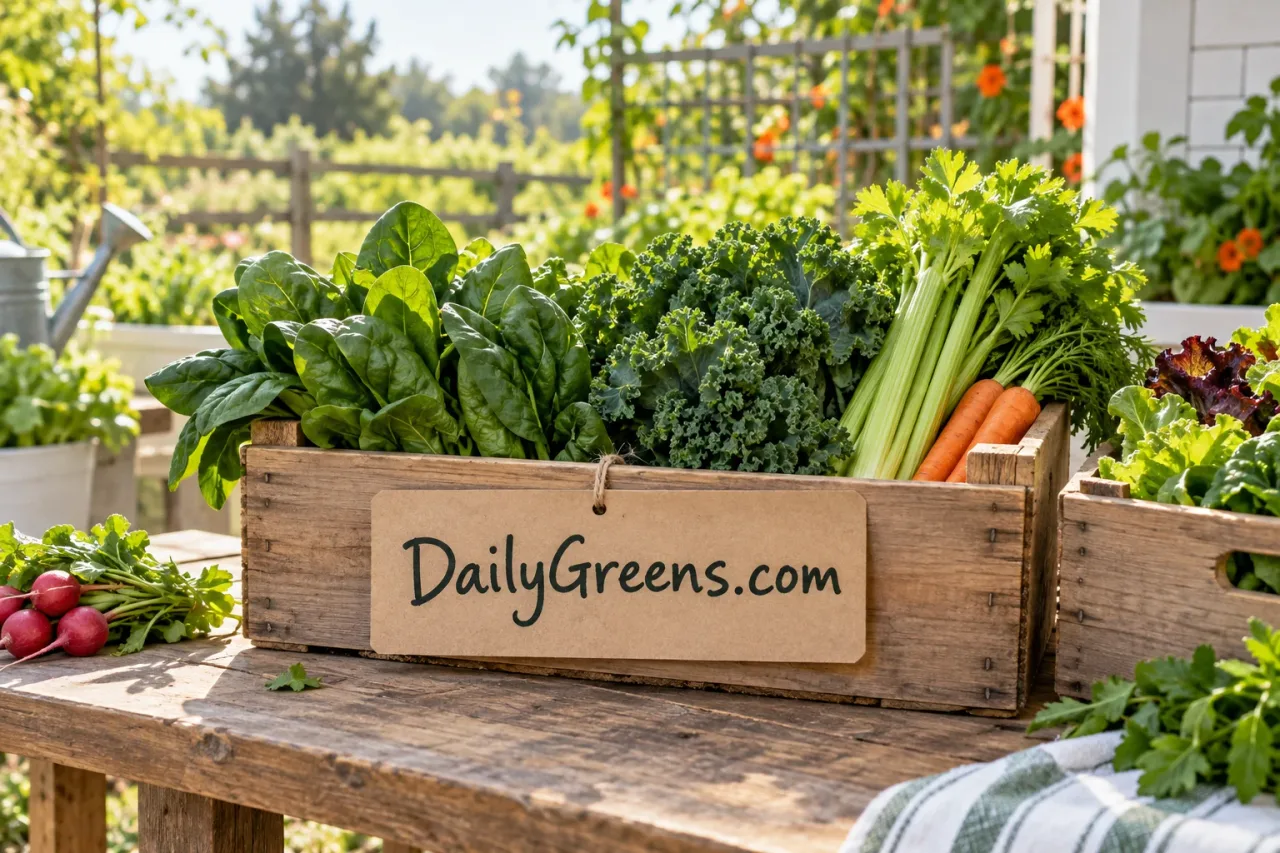 DailyGreens.com concept: A seasonal greens subscription