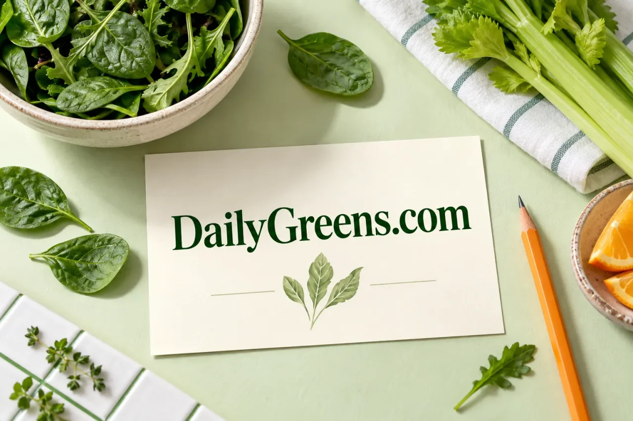 DailyGreens.com packaging in a fresh food setting
