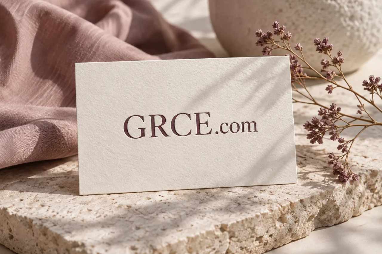 GRCE.com identity study on printed stationery