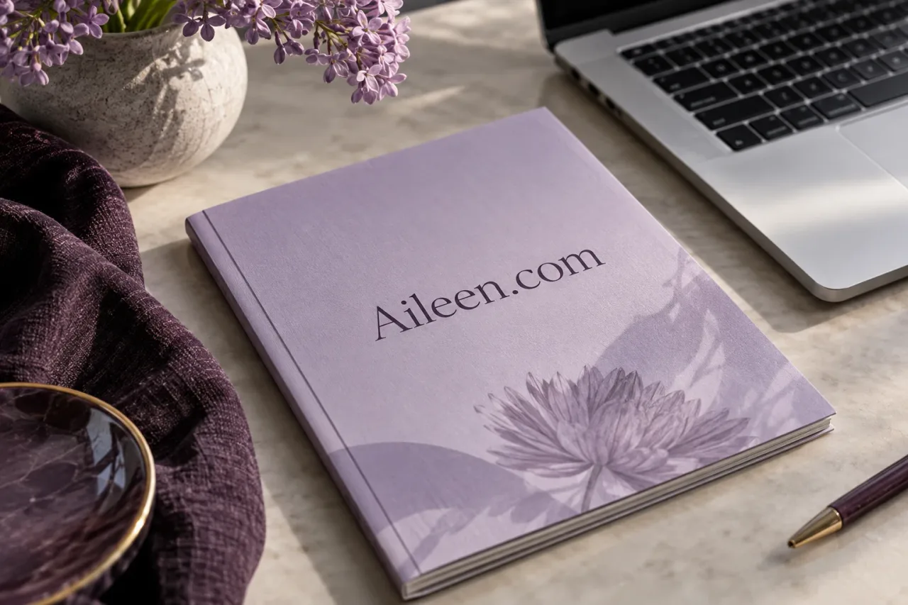 Aileen.com presented in a considered editorial workspace