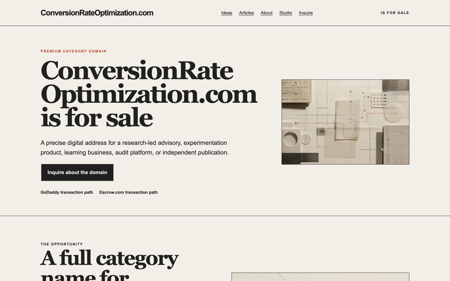 Screenshot of the actual ConversionRateOptimization.com homepage