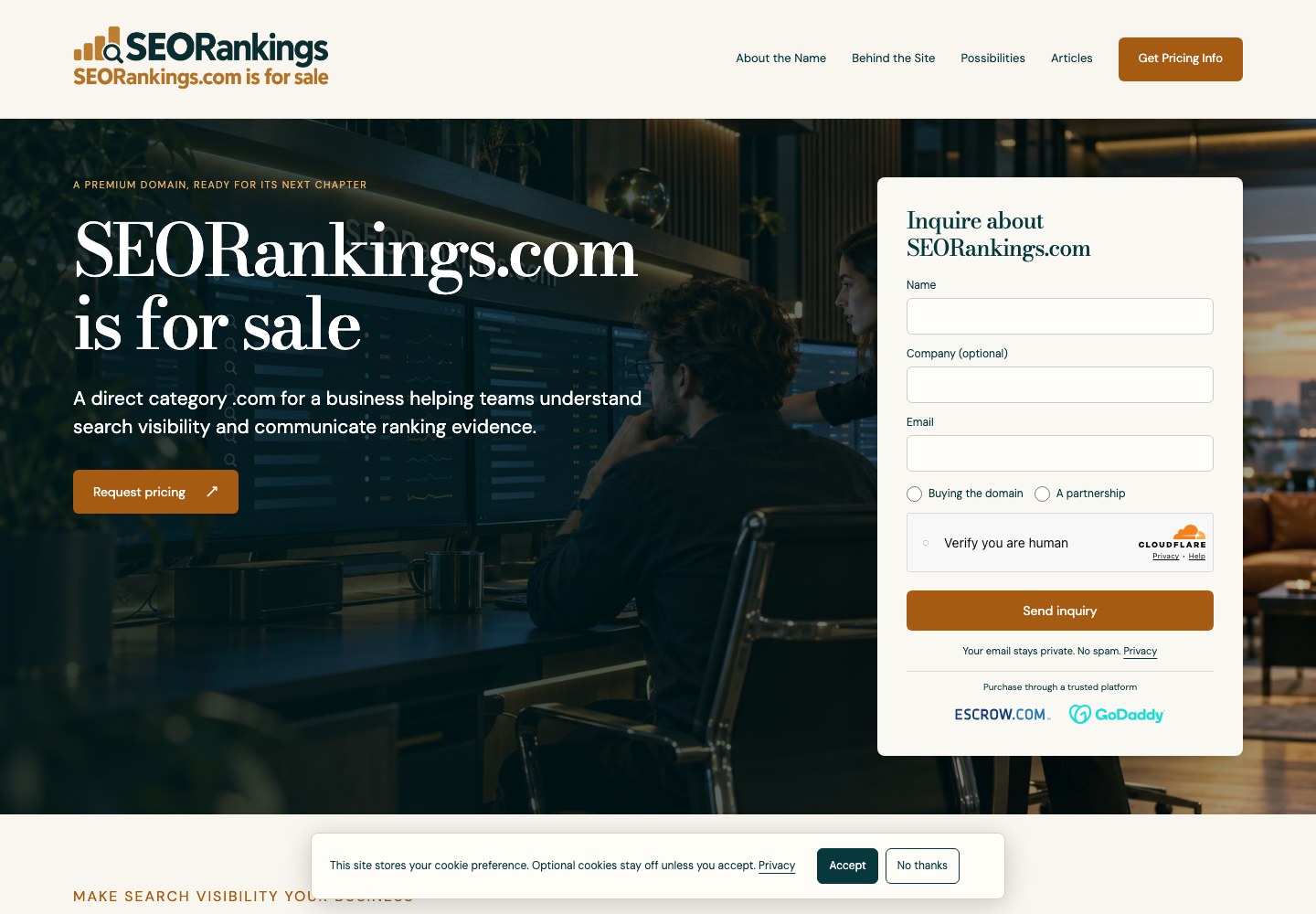 SEORankings.com current website preview